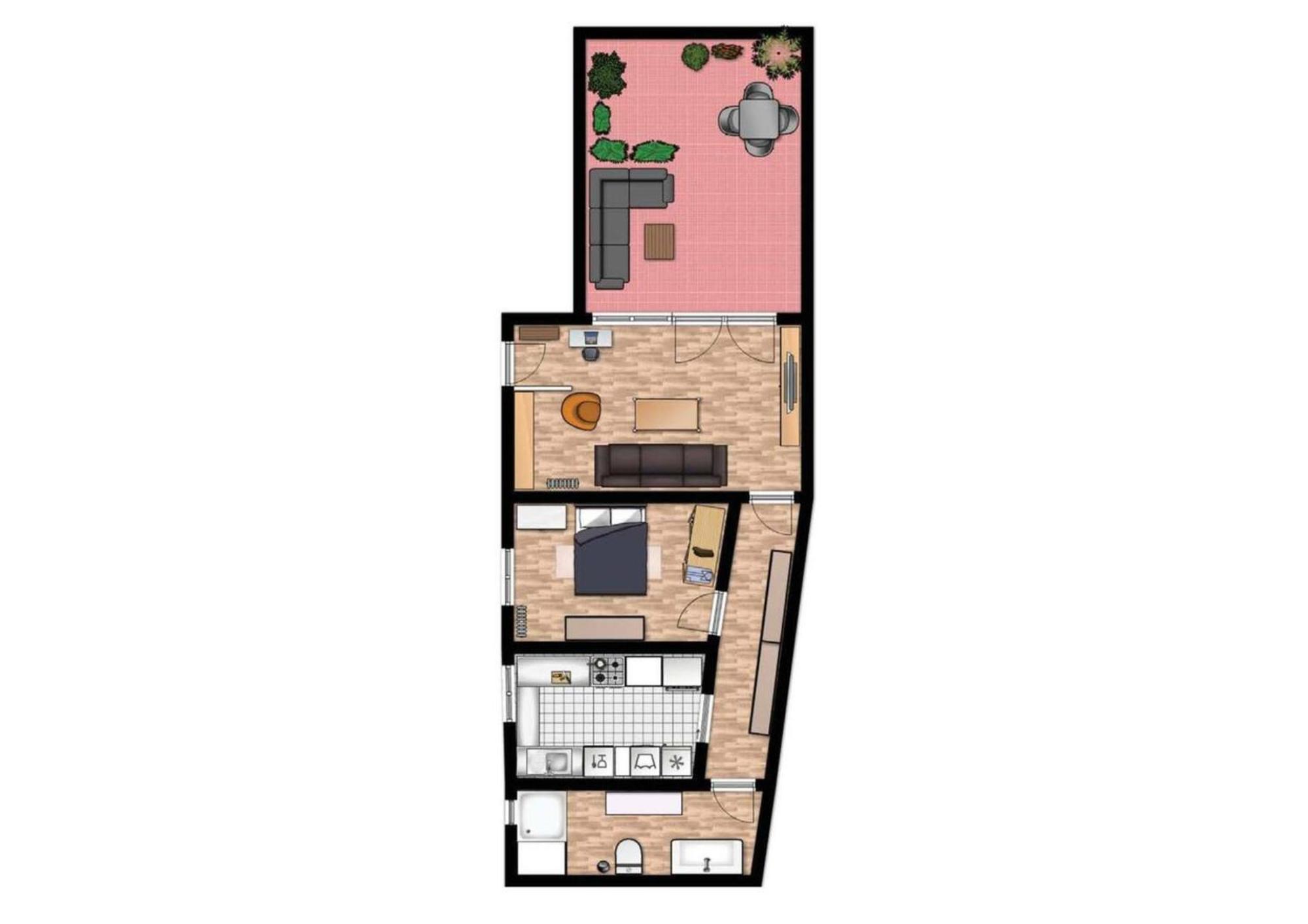 Apartment Atico Con Terraza En Pleno Centro